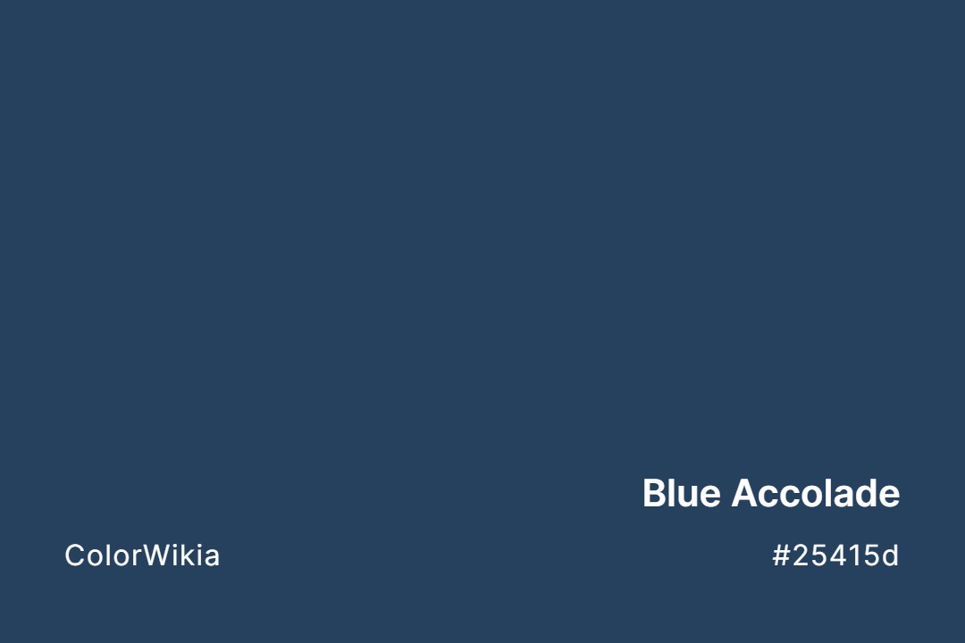 Blue Accolade Color – #25415d: Codes and Complete Breakdown