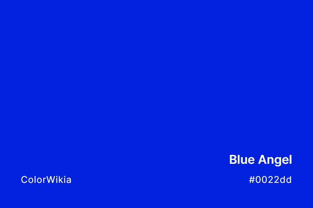 Blue Angel Color – #0022dd: Codes and Complete Breakdown