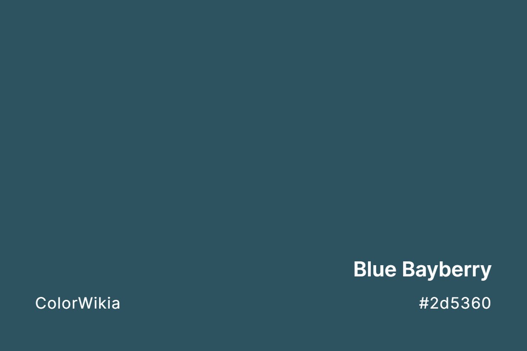 blue bayberry color 2d5360