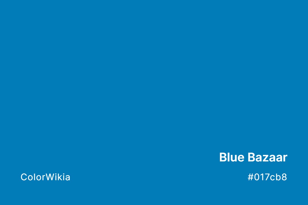 blue bazaar color 017cb8