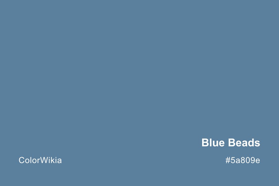 Blue Beads Color – #5a809e: Codes and Complete Breakdown