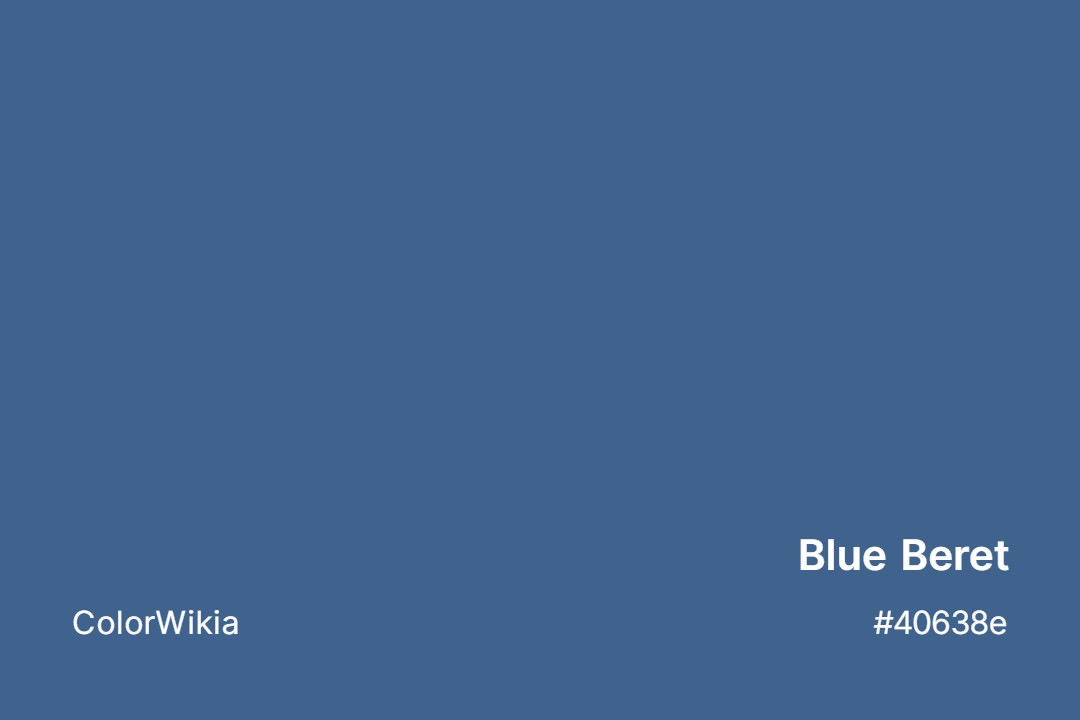 Blue Beret Color – #40638e: Codes and Complete Breakdown