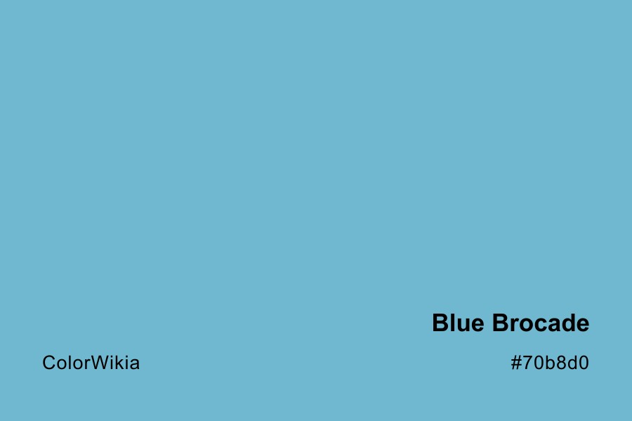 Blue Brocade Color – #70b8d0: Codes and Complete Breakdown