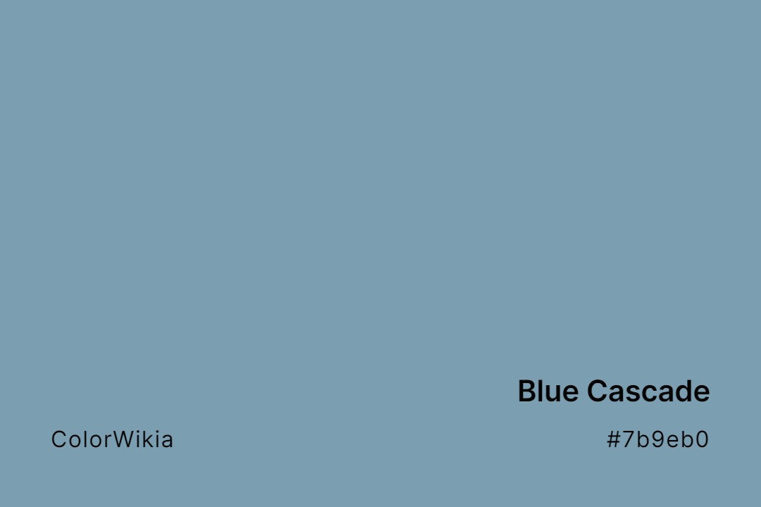 blue cascade color 7b9eb0