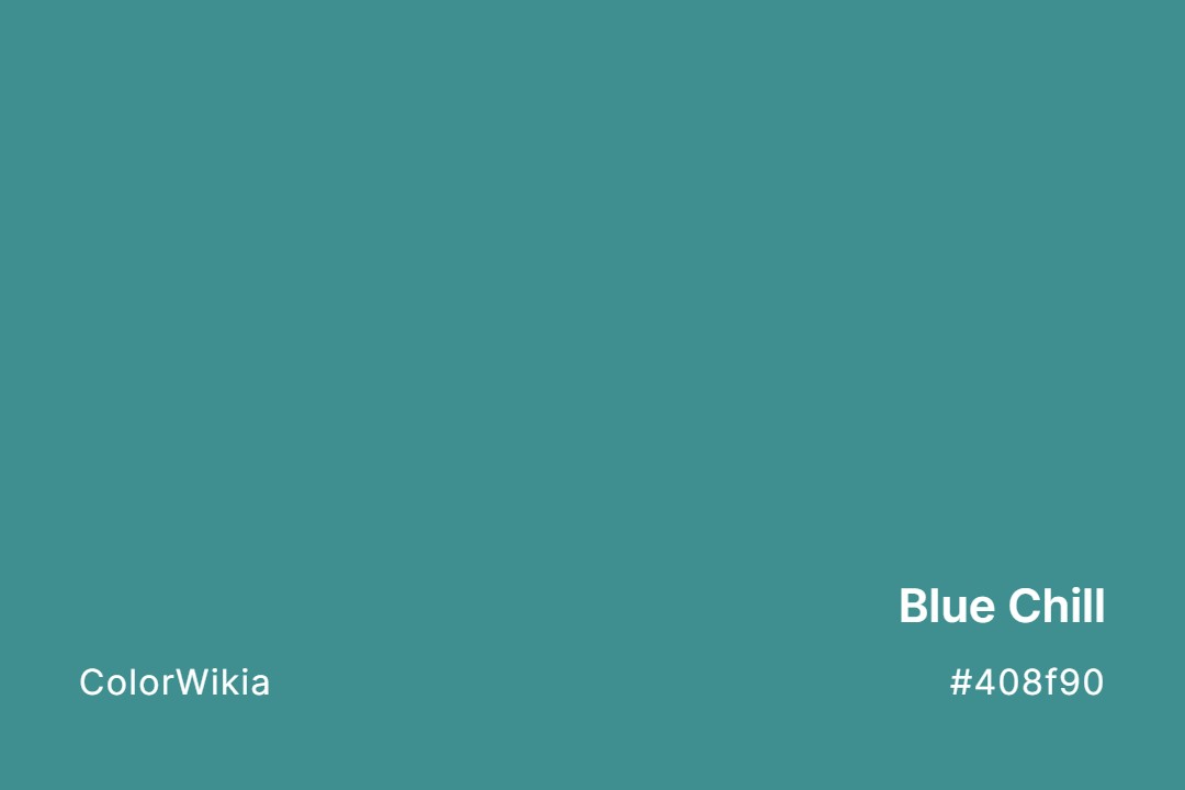 blue chill color 408f90