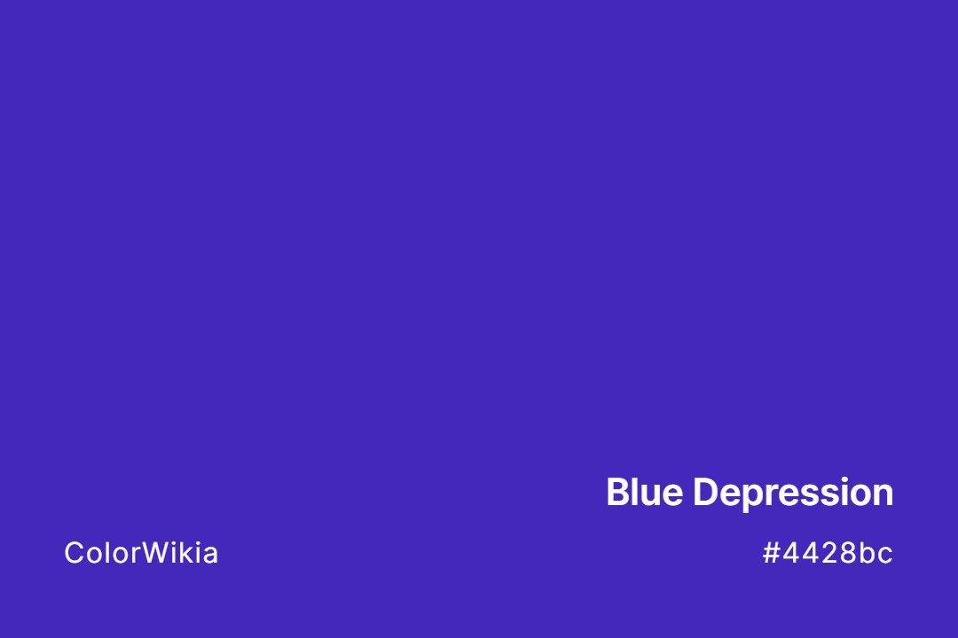 Blue Depression Color – #4428bc: Codes and Complete Breakdown