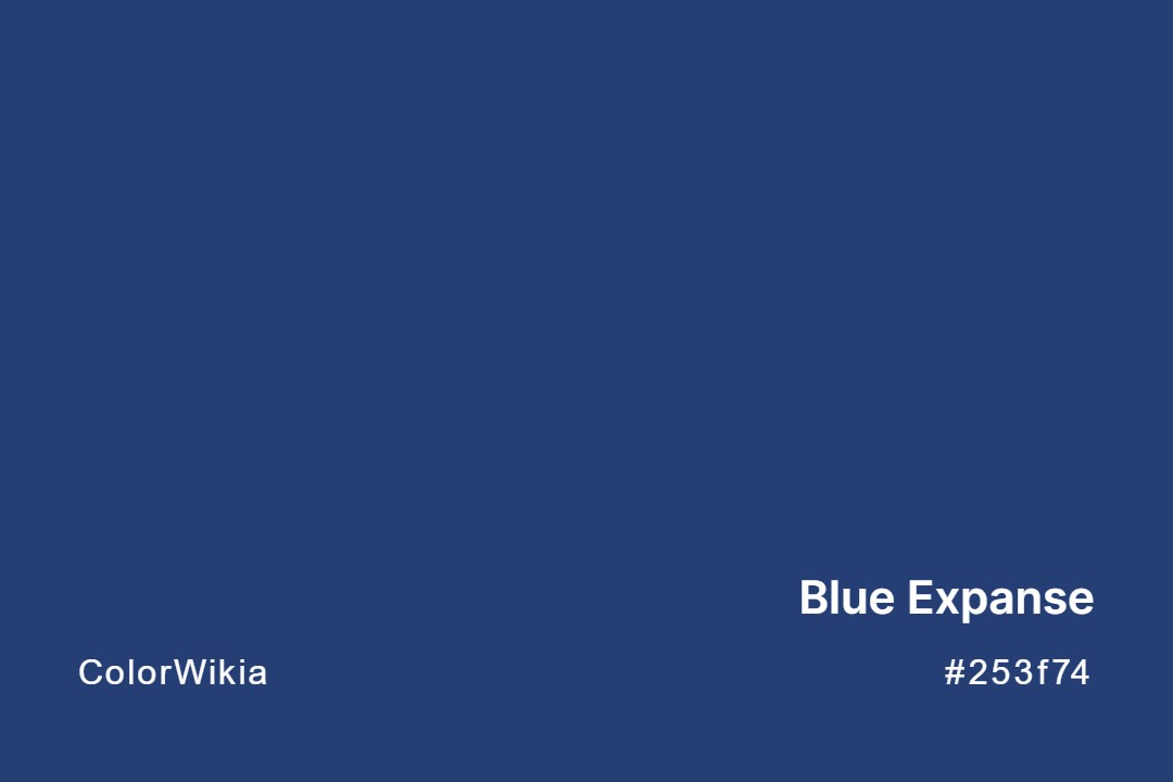 Blue Expanse Color – #253f74: Codes and Complete Breakdown
