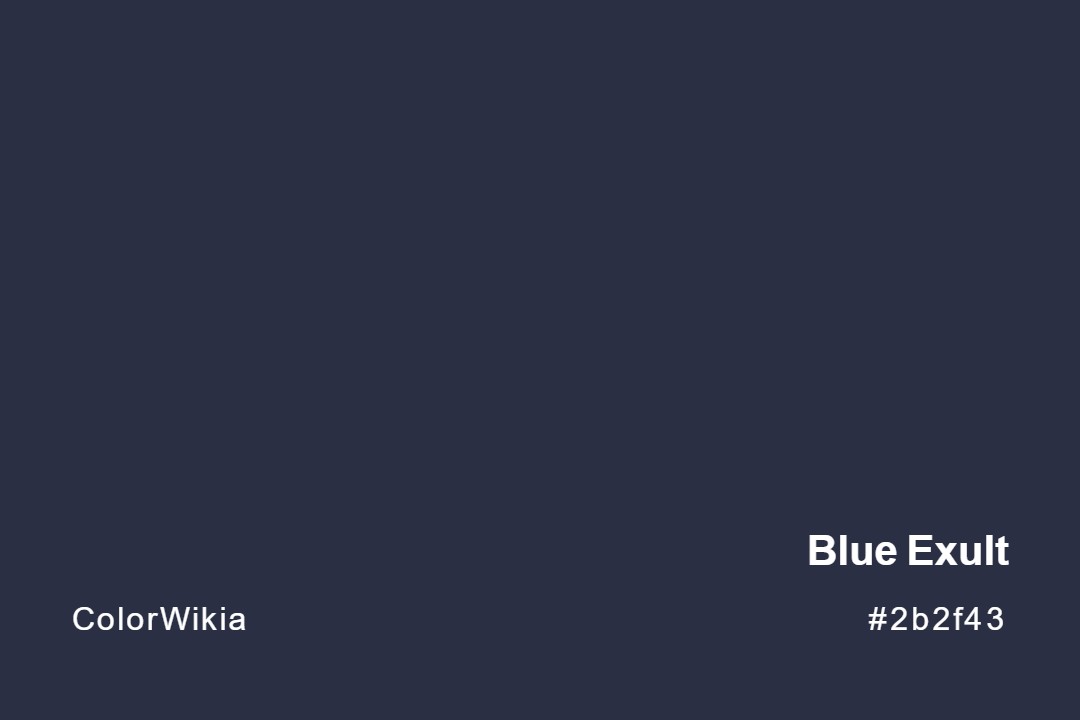 Blue Exult Color – #2b2f43: Codes and Complete Breakdown