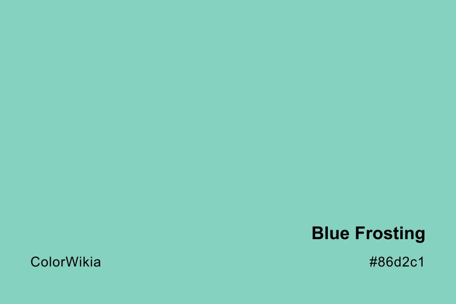 Blue Frosting Color – #86d2c1: Codes and Complete Breakdown
