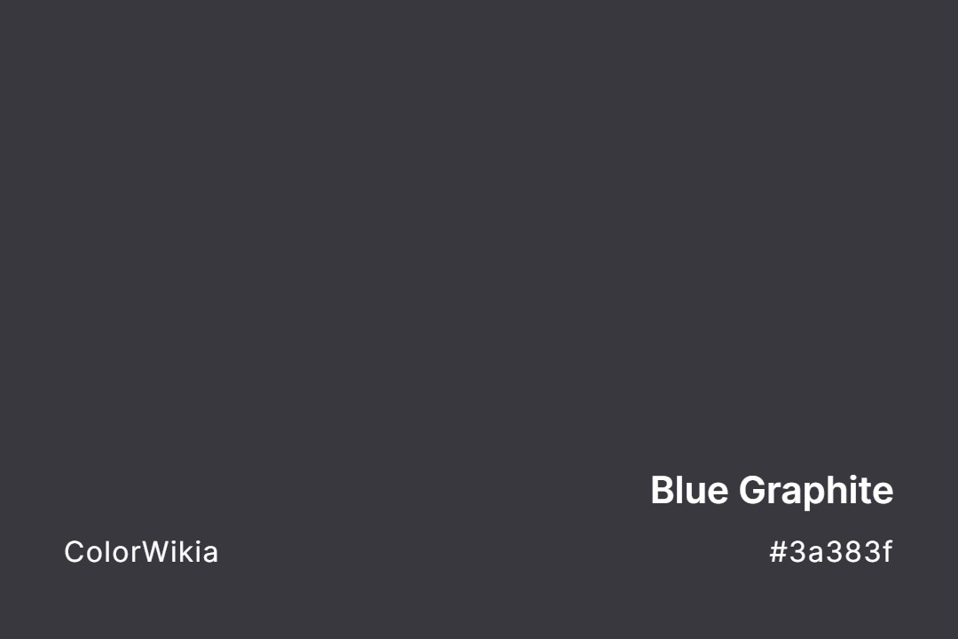 Blue Graphite Color – #3a383f: Codes and Complete Breakdown