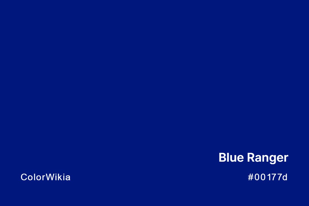 blue ranger color 00177d