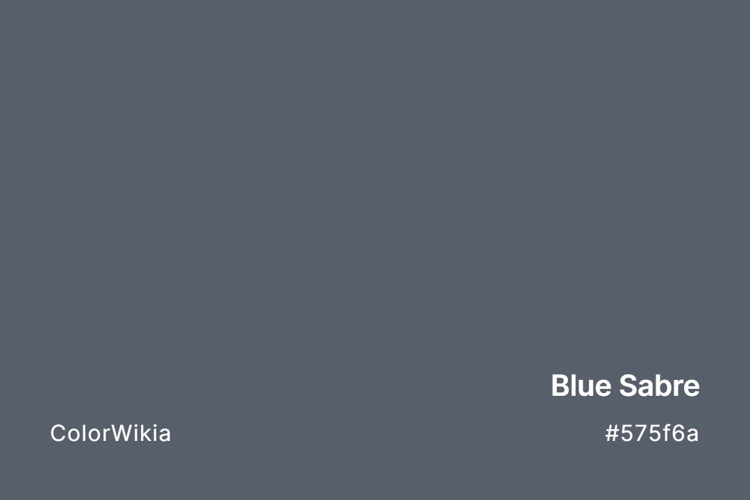 Blue Sabre Color – #575f6a: Codes and Complete Breakdown
