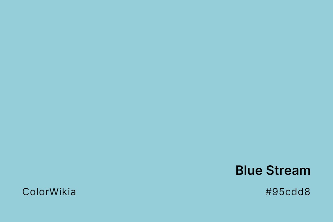 Blue Stream Color – #95cdd8: Codes and Complete Breakdown