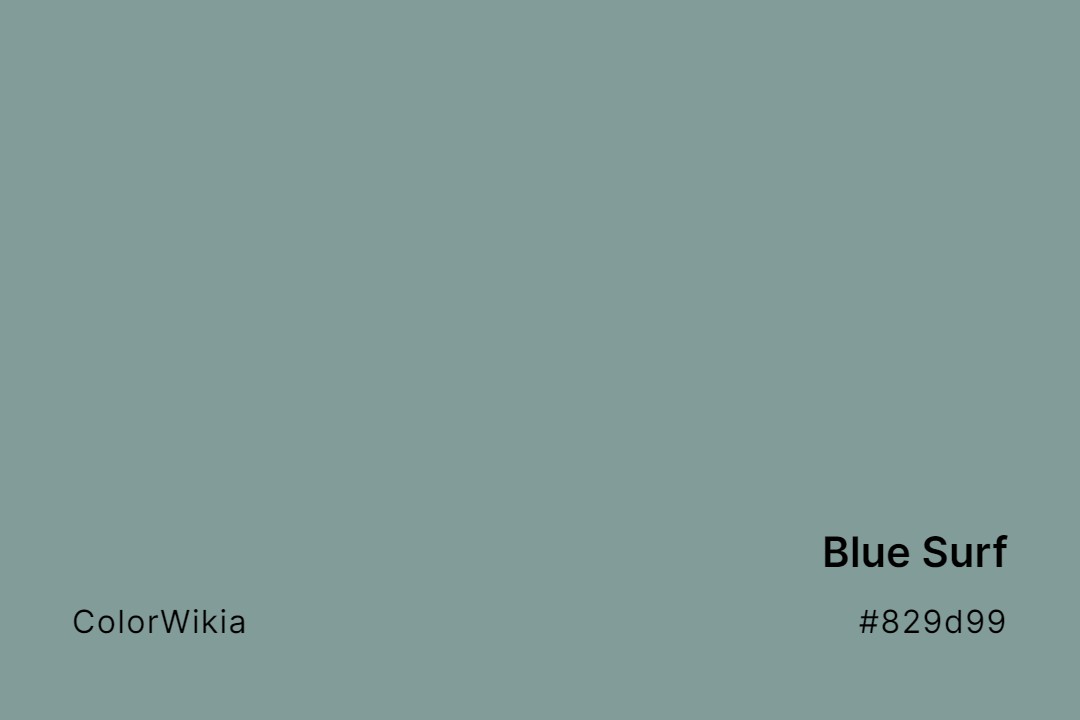 Blue Surf Color – #829d99: Codes and Complete Breakdown
