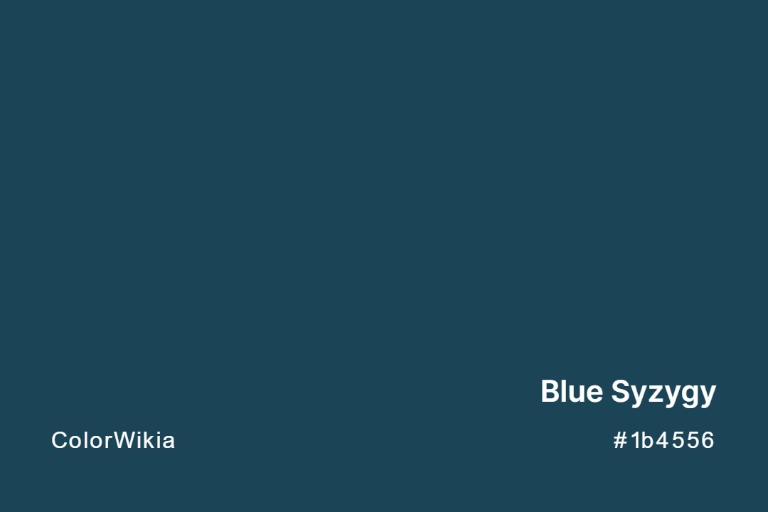 Blue Syzygy Color – #1b4556: Codes and Complete Breakdown