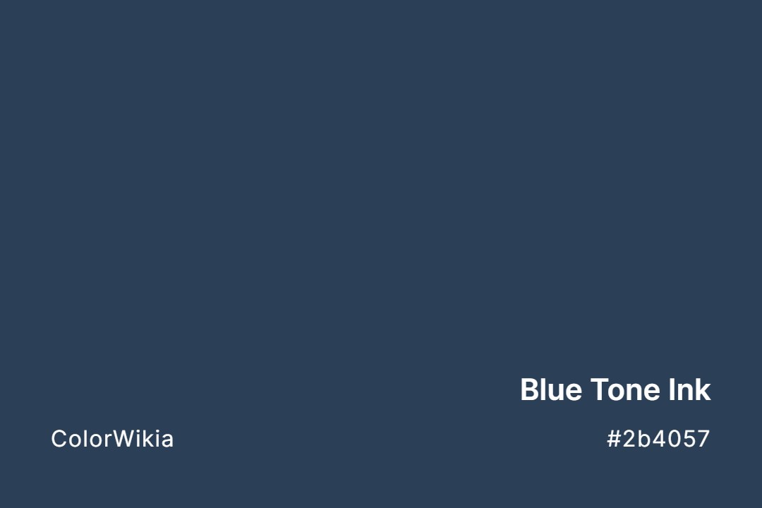 Blue Tone Ink Color – #2b4057: Codes and Complete Breakdown