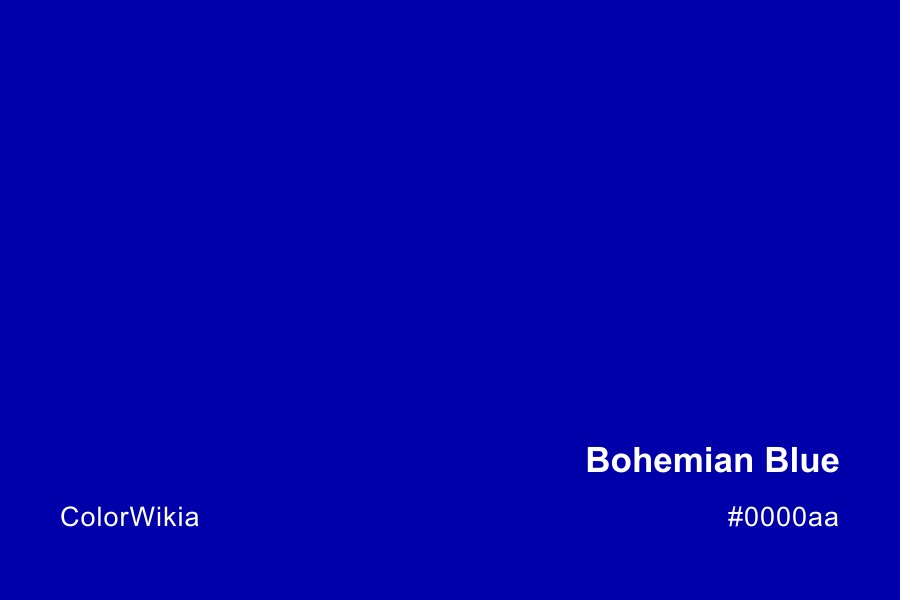 Bohemian Blue Color – #0000aa: Codes and Complete Breakdown