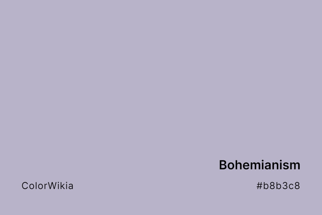 Bohemianism Color – #b8b3c8: Codes and Complete Breakdown