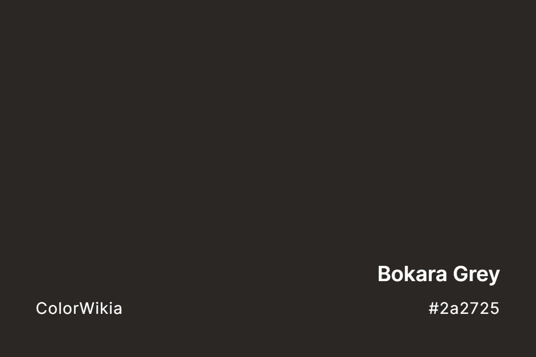 Bokara Grey Color – #2a2725: Codes and Complete Breakdown