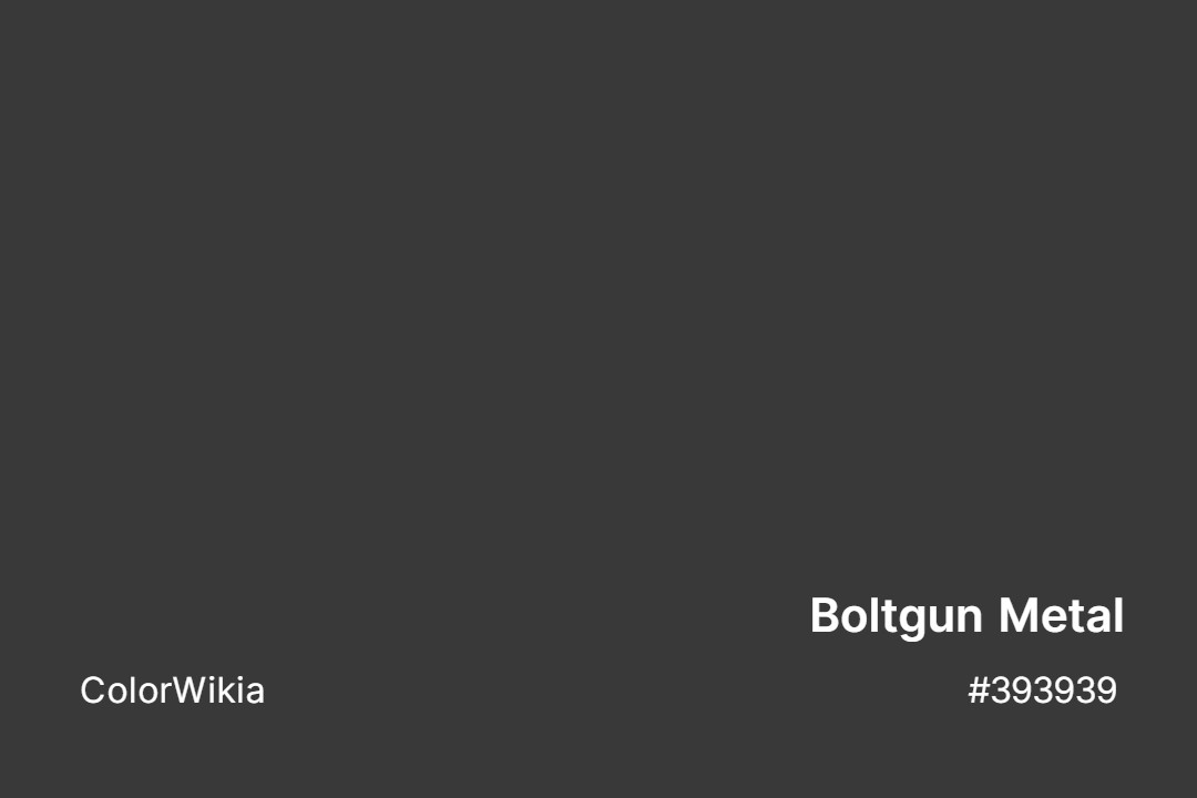 Boltgun Metal Color – #393939: Codes and Complete Breakdown