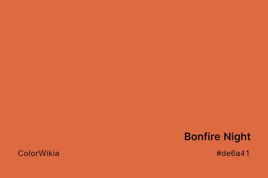 Bonfire Night Color – #de6a41: Codes and Complete Breakdown
