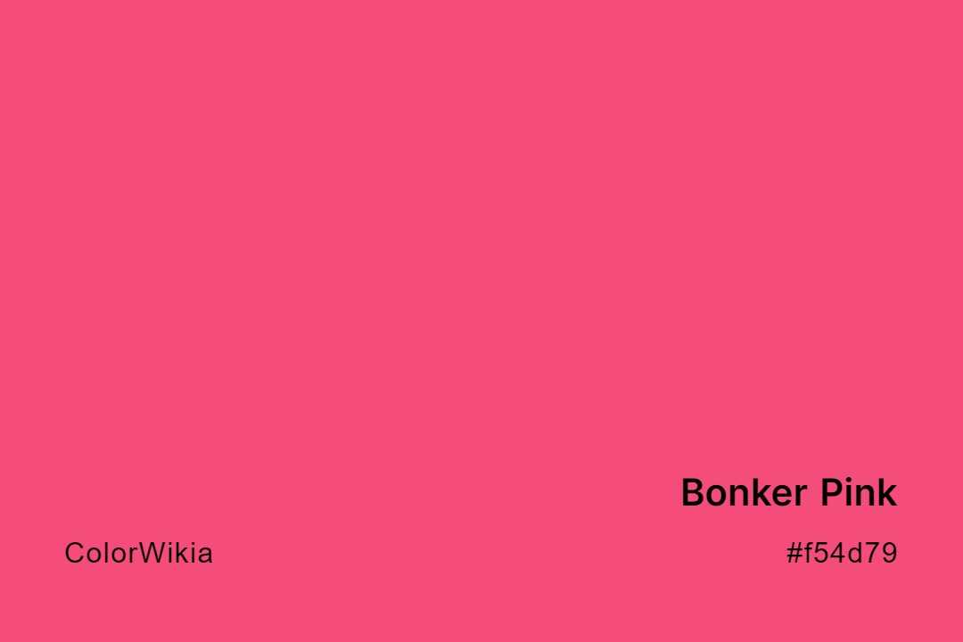 Bonker Pink Color – #f54d79: Codes and Complete Breakdown