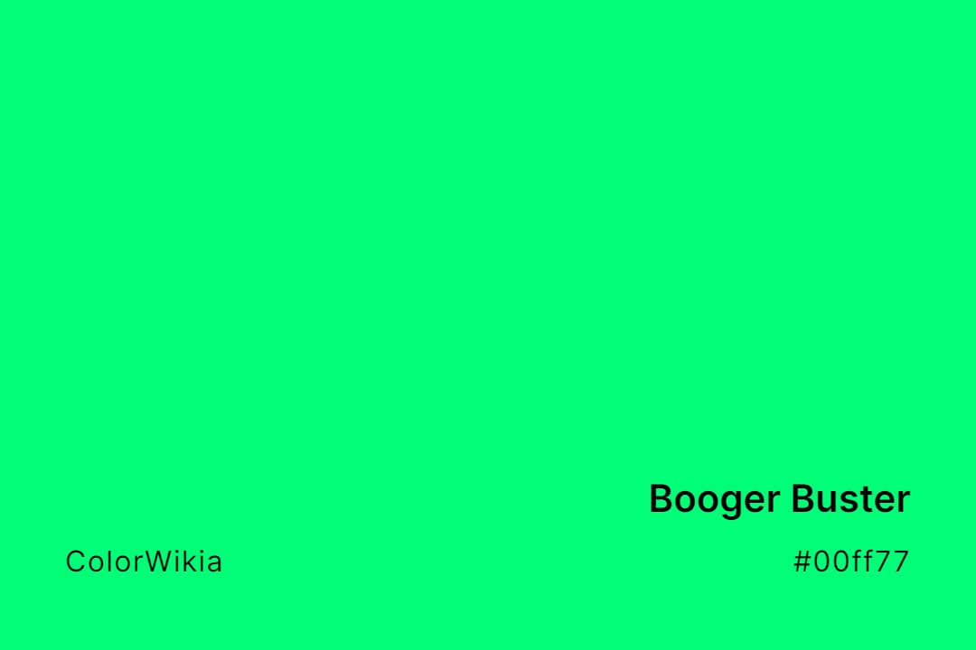 Booger Buster Color – #00ff77: Codes and Complete Breakdown
