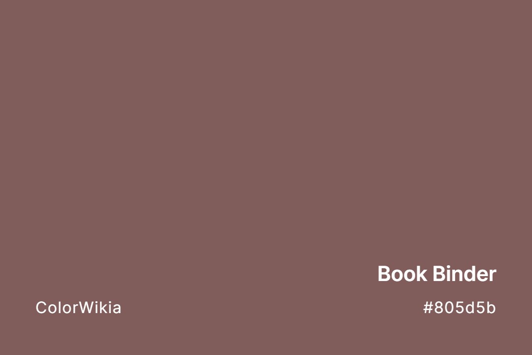 Book Binder Color – #805d5b: Codes and Complete Breakdown