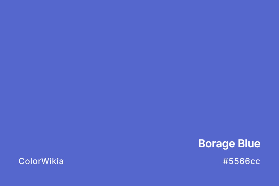 Borage Blue Color – #5566cc: Codes and Complete Breakdown