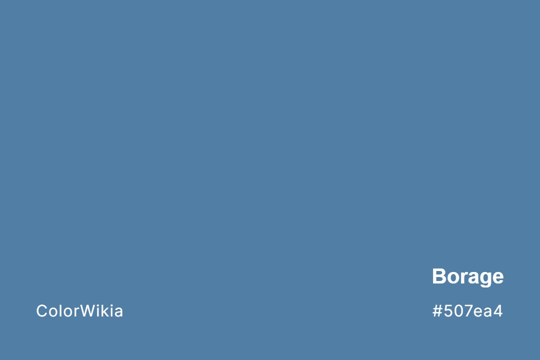 Borage Color – #507ea4: Codes and Complete Breakdown