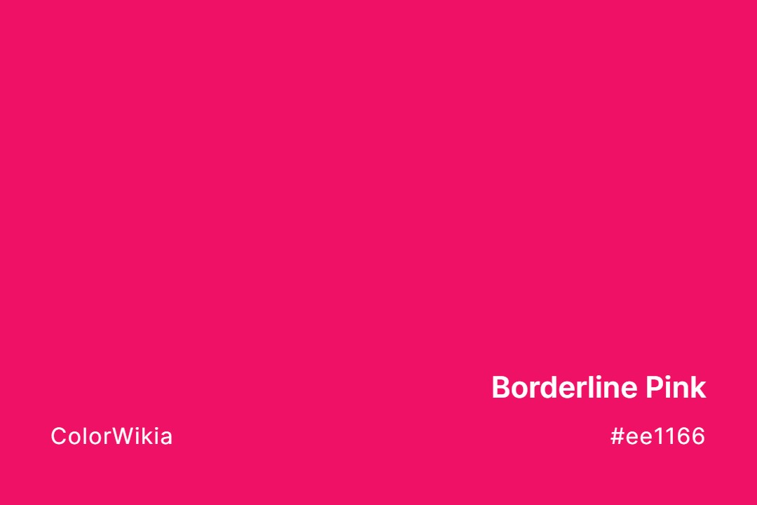 Borderline Pink Color – #ee1166: Codes and Complete Breakdown