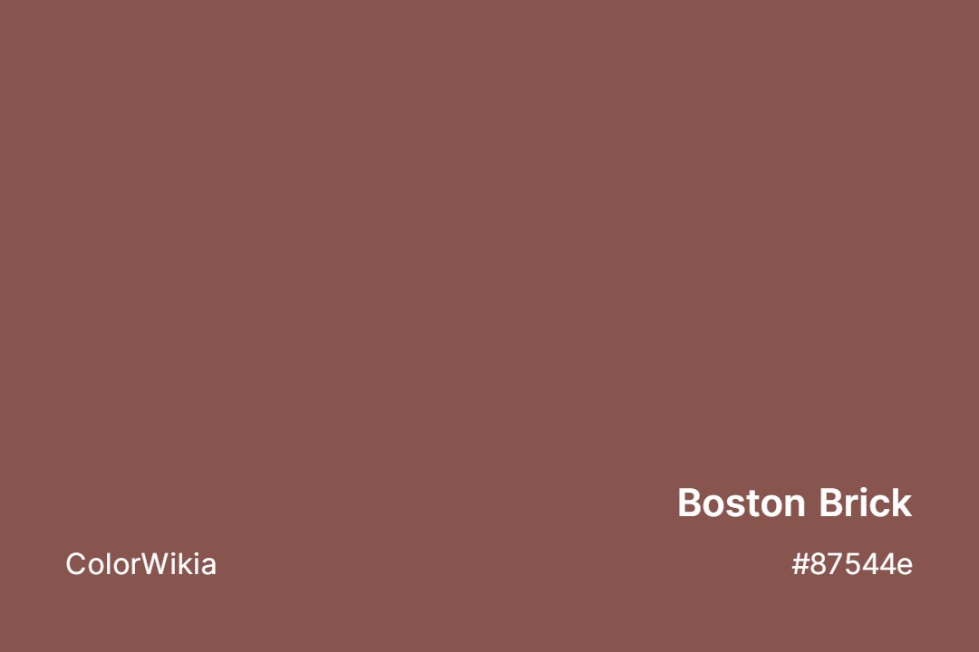 boston brick color 87544e