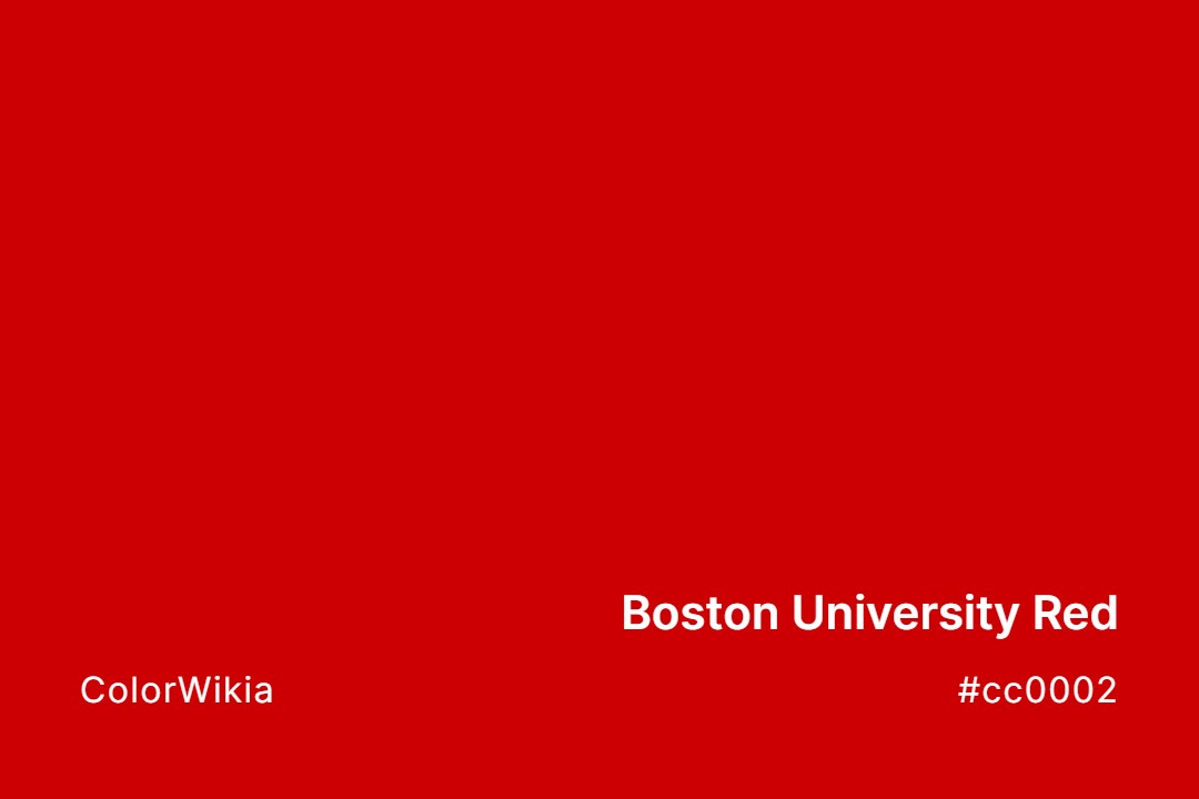 boston university red color cc0002