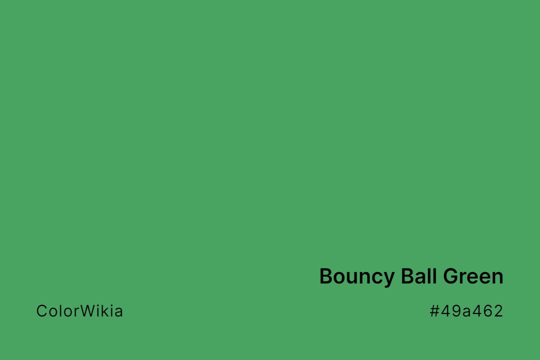 bouncy ball green color 49a462