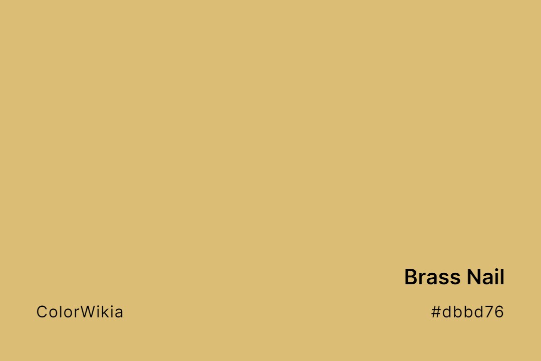 Brass Nail Color – #dbbd76: Codes and Complete Breakdown