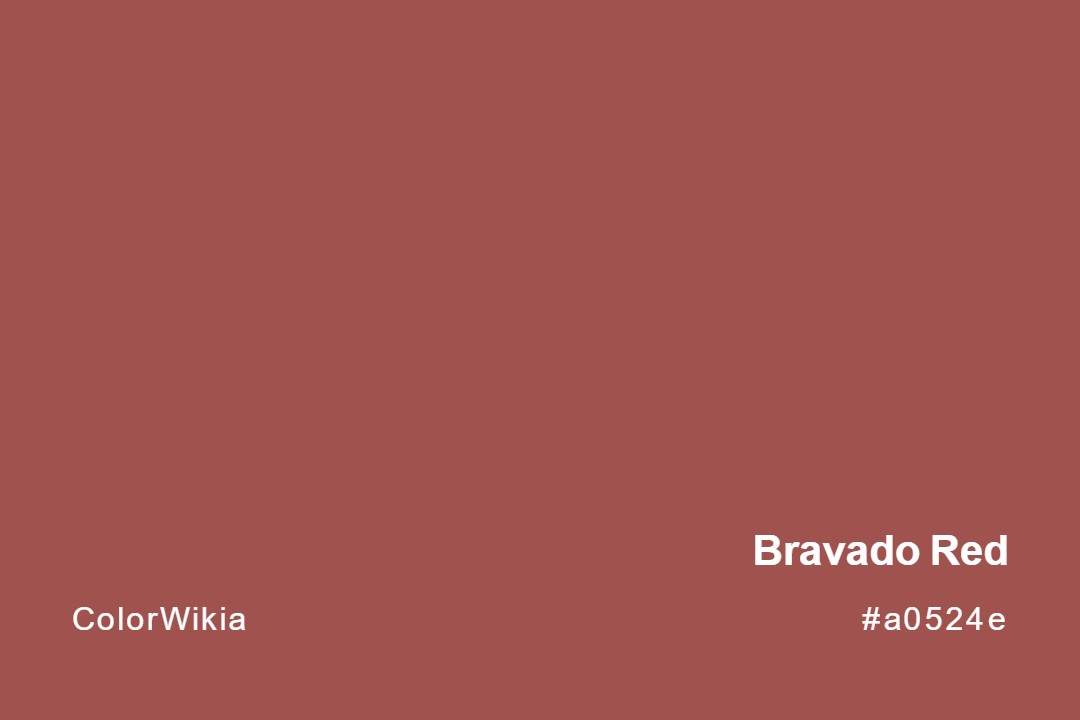 Bravado Red Color – #a0524e: Codes and Complete Breakdown