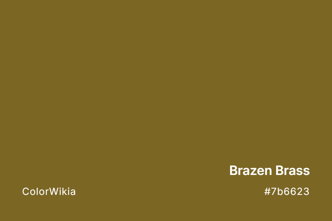 Brazen Brass Color – #7b6623: Codes and Complete Breakdown