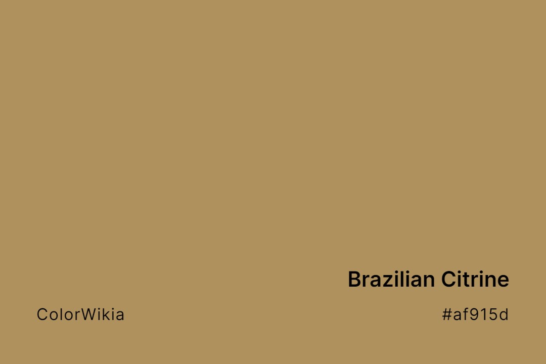 Brazilian Citrine Color – #af915d: Codes and Complete Breakdown