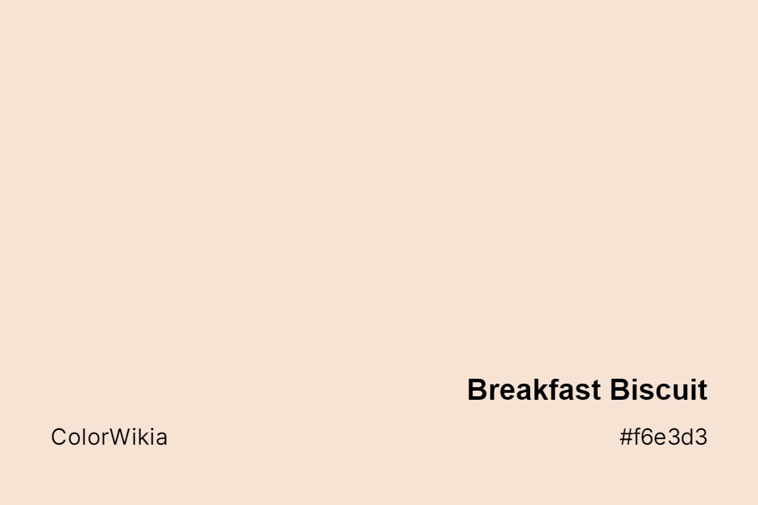 breakfast biscuit color f6e3d3