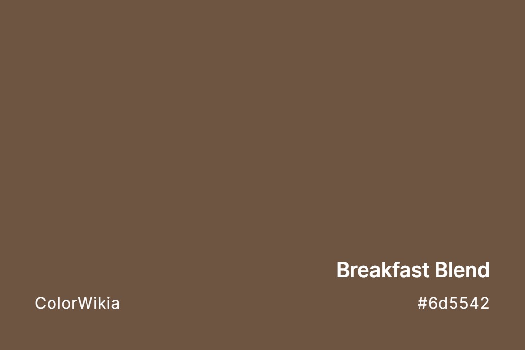 Breakfast Blend Color – #6d5542: Codes and Complete Breakdown