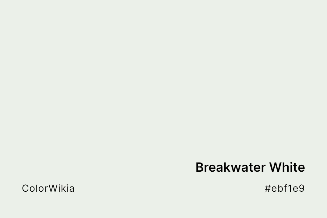 Breakwater White Color – #ebf1e9: Codes and Complete Breakdown