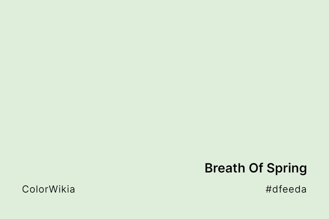 Breath Of Spring Color – #dfeeda: Codes and Complete Breakdown