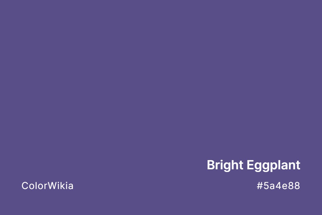 Bright Eggplant Color – #5a4e88: Codes and Complete Breakdown