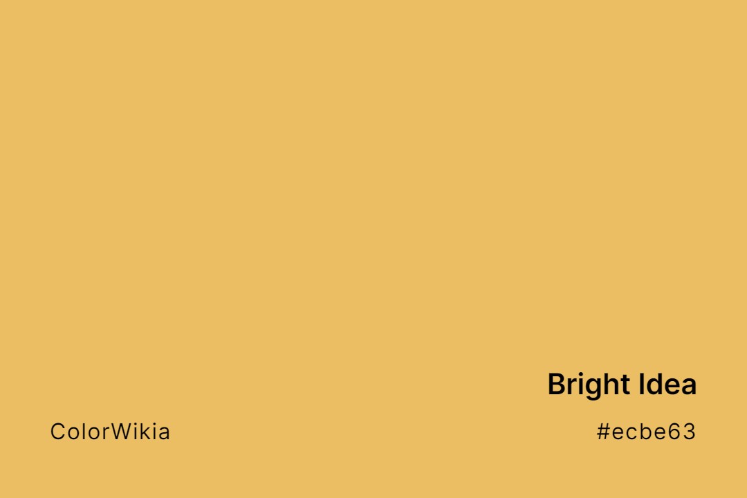 Bright Idea Color – #ecbe63: Codes and Complete Breakdown