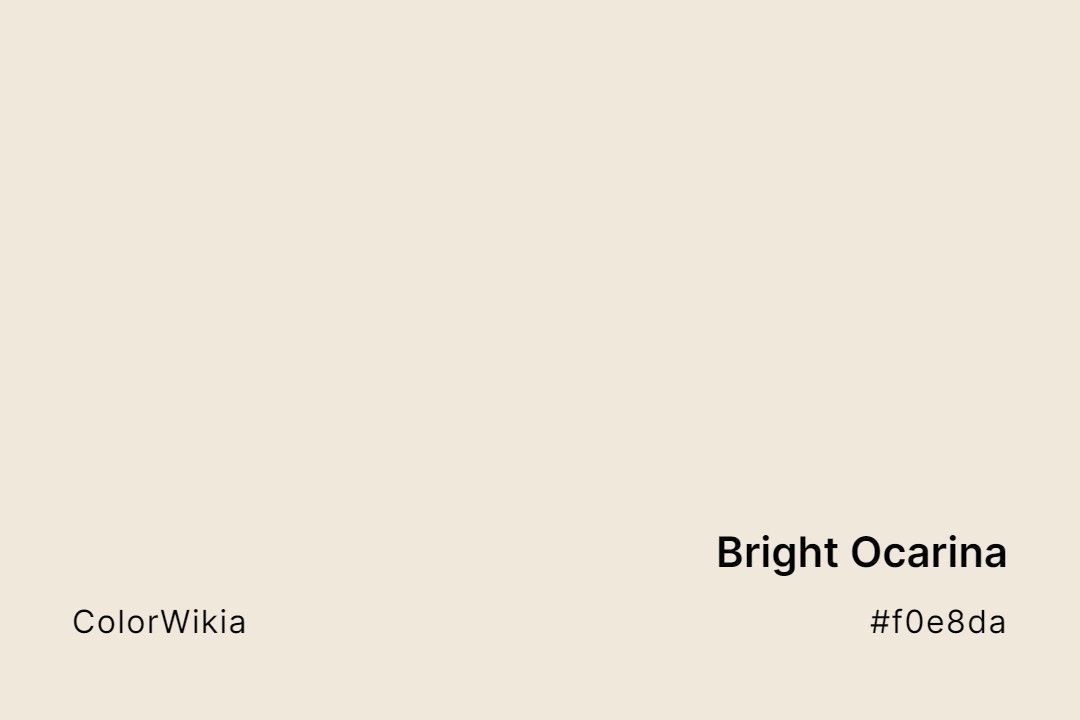 Bright Ocarina Color – #f0e8da: Codes and Complete Breakdown