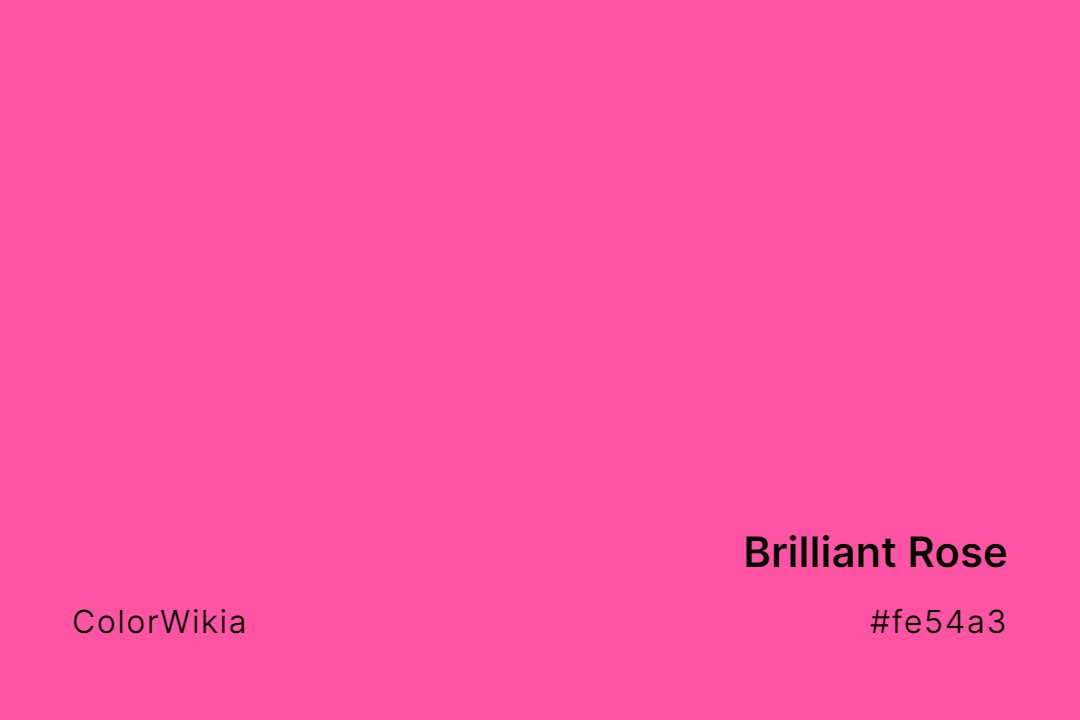 brilliant rose color fe54a3