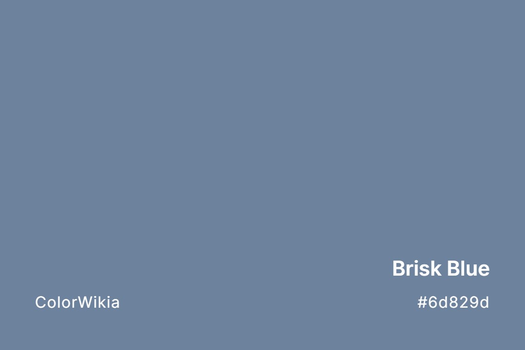 Brisk Blue Color – #6d829d: Codes and Complete Breakdown