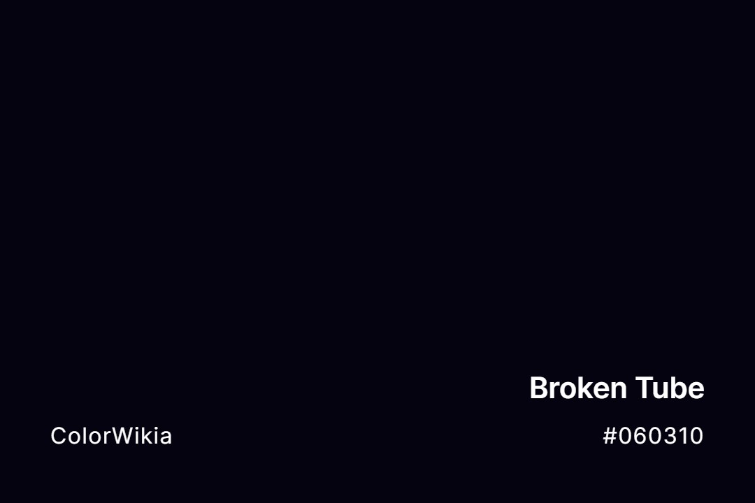 Broken Tube Color – #060310: Codes and Complete Breakdown
