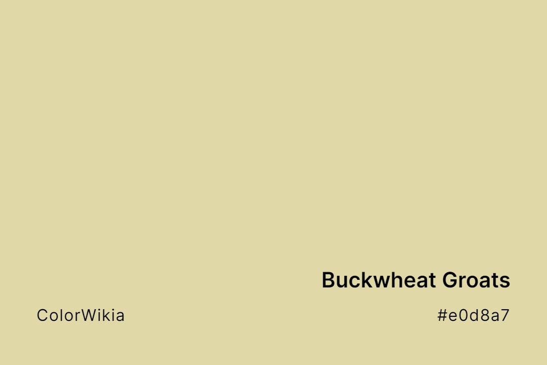 buckwheat groats color e0d8a7