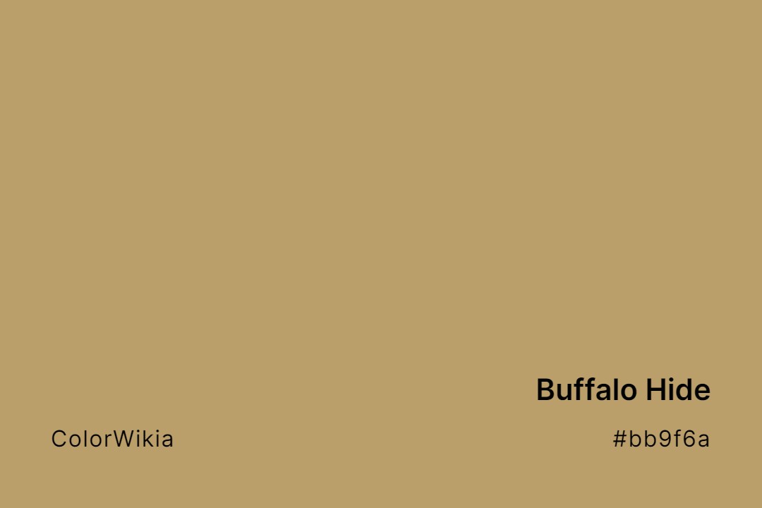 buffalo hide color bb9f6a